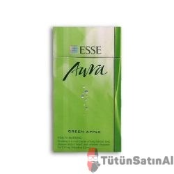 Esse Süper Slim Aura Green Apple Yeşil Elma Aromali İthal Sigara