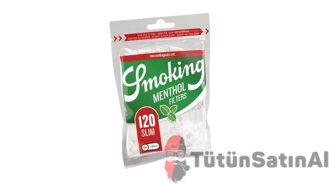 Smoking Menthol Slim Size Poşet Filtre 6mm 1 Smoking Menthol Slim Size Poşet Filtre 6mm