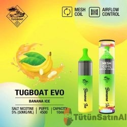 Tugboat Evo 4500 PUFFS - Banana Ice Muz Mentol