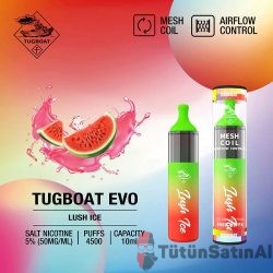 Tugboat Evo 4500 Puffs - Lush Ice Karpuz Mentol