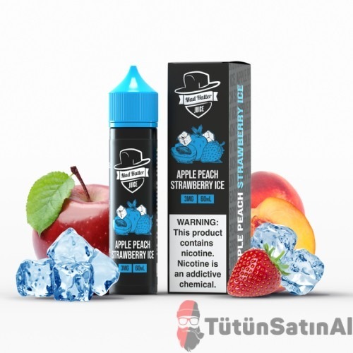 Mad Hatter Apple Peach Strawberry Ice (60 ml) Likit 1 Mad Hatter Apple Peach Strawberry Ice (60 ml) Likit